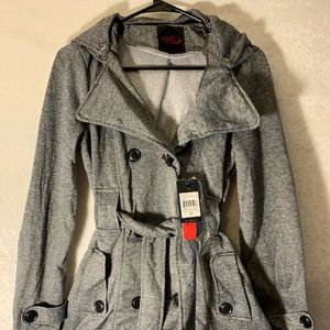 Yoki Heathered Peacoat